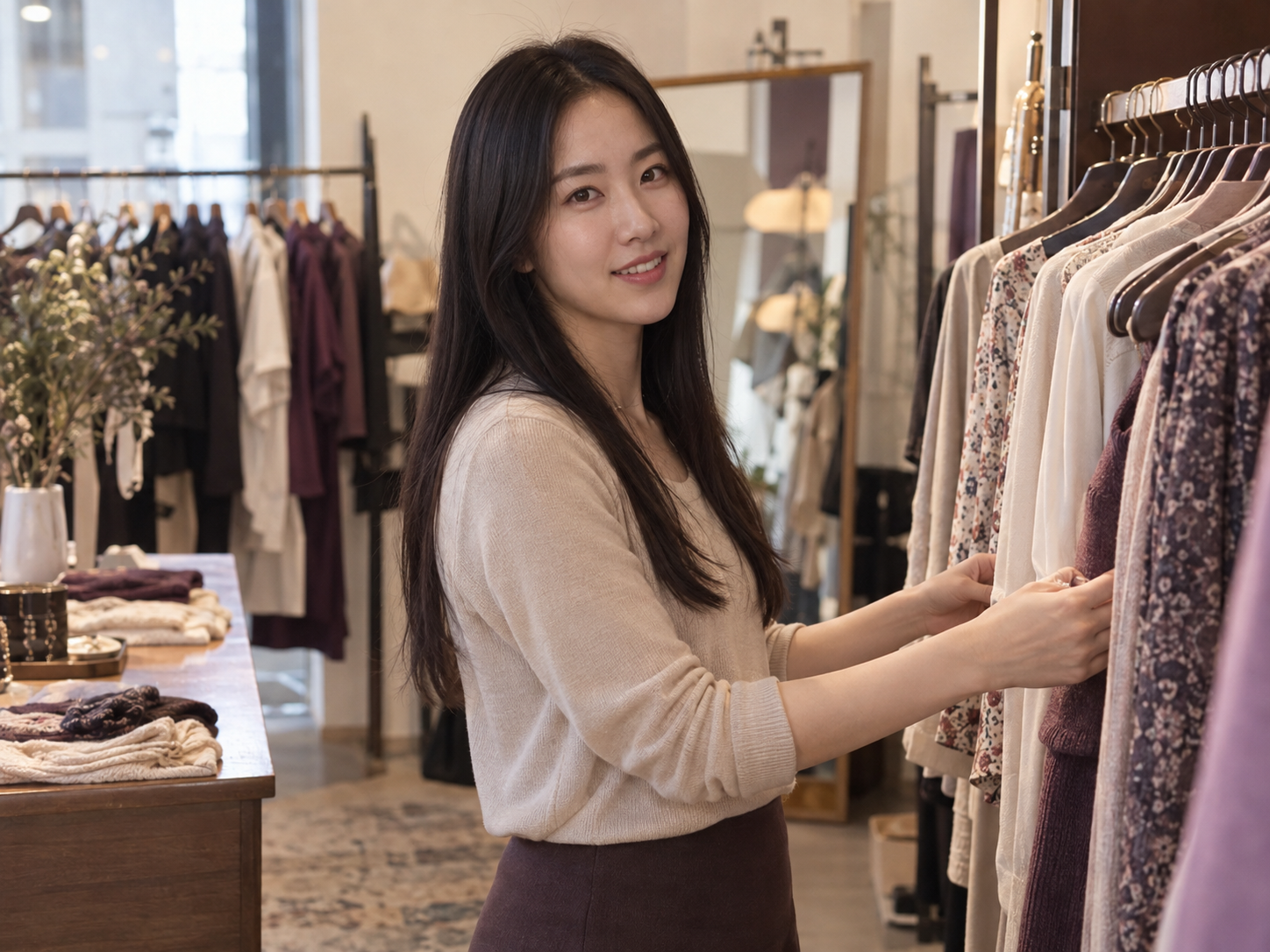 ショップで働く女性のイメージ